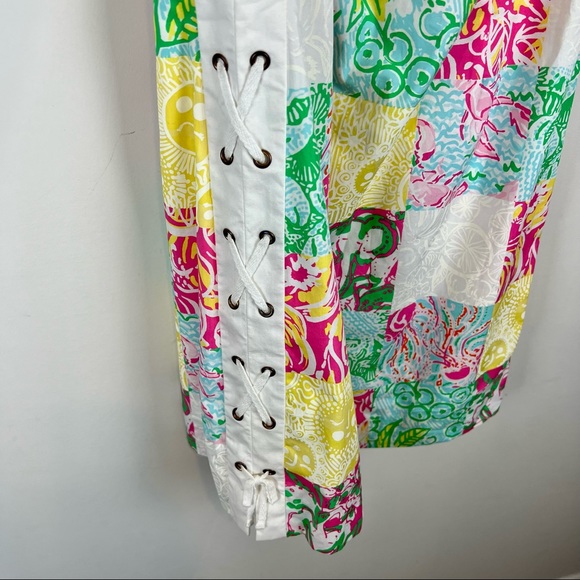 Lilly Pulitzer Delia Patchwork Shift Dress size 4 - Picture 3 of 7